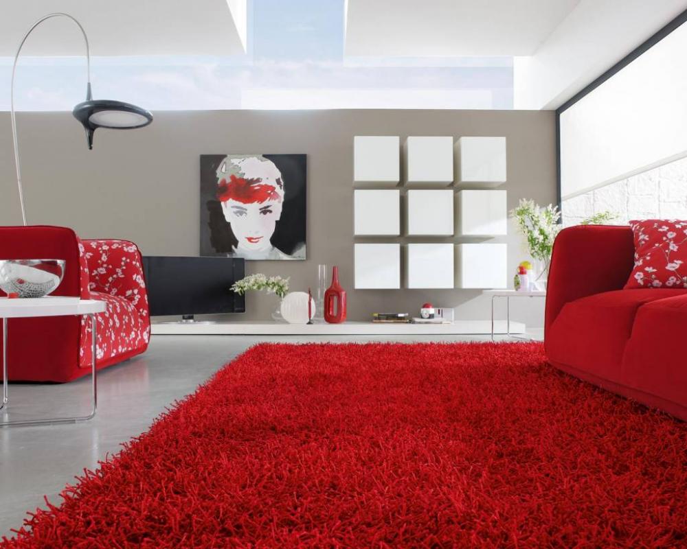 Thảm trải sàn màu đỏ - nét quyến rũ và sang trọng cho không gian sống nhà bạn