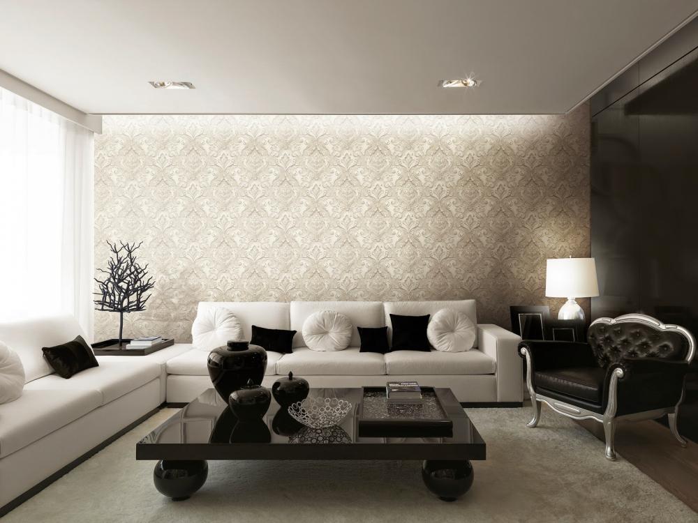 Sự kết hợp hài hòa giữa thảm trải sàn và giấy dán tường tạo nên không gian đẹp mắt